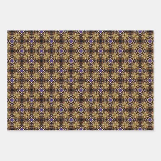 Royal Collection Dazzzing Red and Gold Geschenkpapier Set (Vorderseite 3)