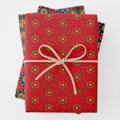 Royal Collection Dazzzing Red and Gold Geschenkpapier Set (Beispiel)