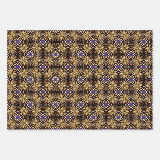 Royal Collection Gold Dazzing Design Geschenkpapier Set (Vorderseite)