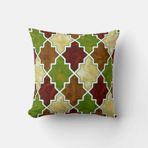 Royal Colorful Tissue Quatrefoil marokkanischer Ar Kissen