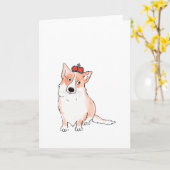 Royal Corgi Card Karte (Gelbe Blume)