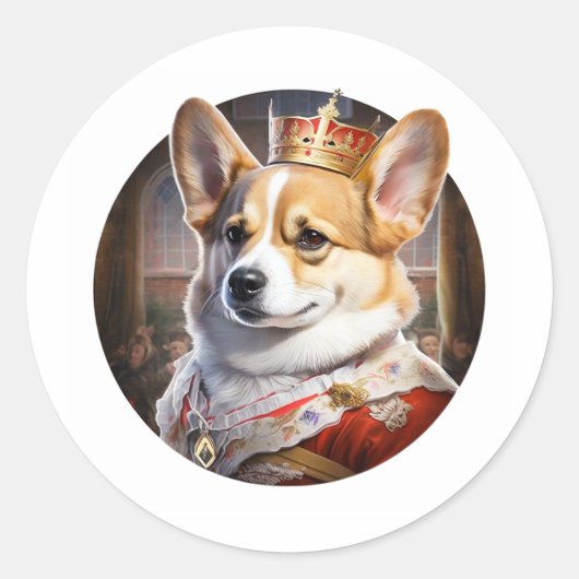 Royal Corgi Dog Stickers (Vorderseite)