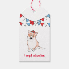 Royal Corgi Geschenkmarke Geschenkanhänger