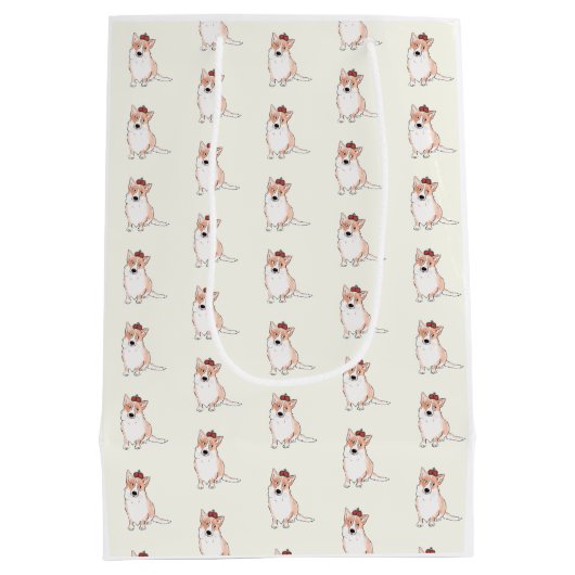 Royal Corgi Geschenktasche Mittlere Geschenktüte (Rückseite)