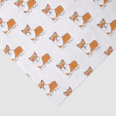 Royal Corgi Hund mit Krone Seidenpapier (Ausschnitt)