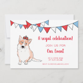 Royal Corgi Party Einladung