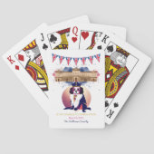 Royal Coronation King Charles Dog Fun Custom Text Spielkarten (Rückseite)