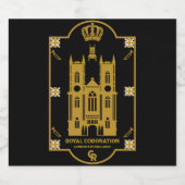 Royal Coronation Westminster Abbey Bierflaschenetikett (Einzelnes Label)