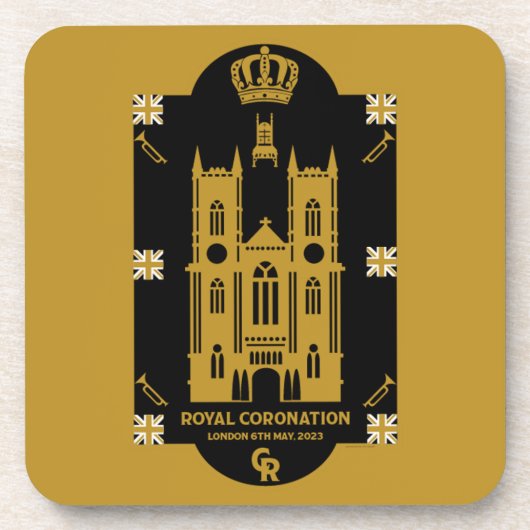 Royal Coronation Westminster Abbey Getränkeuntersetzer (Vorderseite)