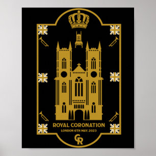 Royal Coronation Westminster Abbey Poster