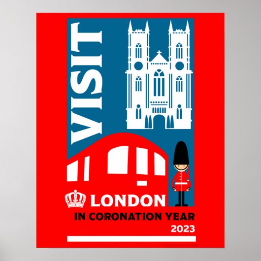 Royal Coronation Year 2023 London Poster (Vorne)