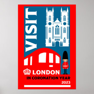 Royal Coronation Year 2023 London Poster