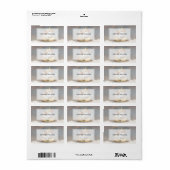 Royal Cow Dreaming on Cheese Throne                Adressaufkleber (Vorne)