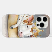 Royal Cow Dreaming on Cheese Throne Case-Mate iPhone Hülle (Rückseite (Horizontal))