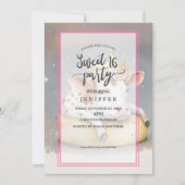 Royal Cow Dreaming on Cheese Throne Einladung (Vorderseite)