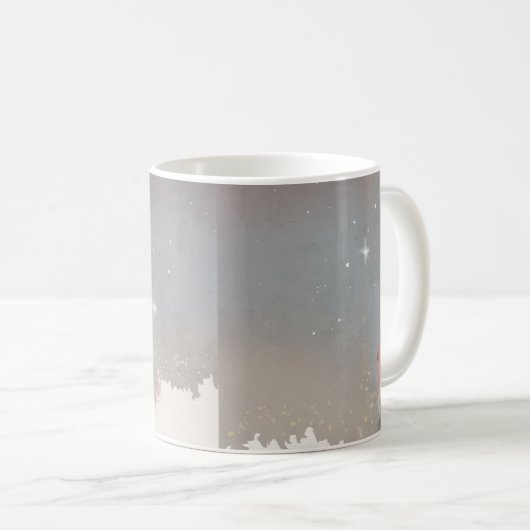 Royal Cow Dreaming on Cheese Throne Kaffeetasse (VorderseiteRechts)