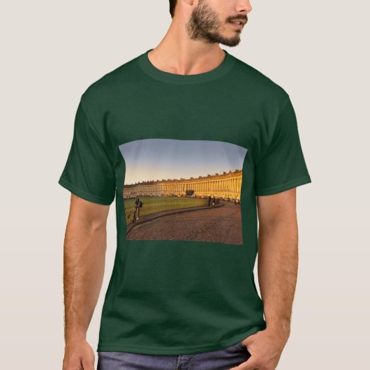 Royal Crescent Bath bathed in honey coloured golde T-Shirt (Vorderseite)