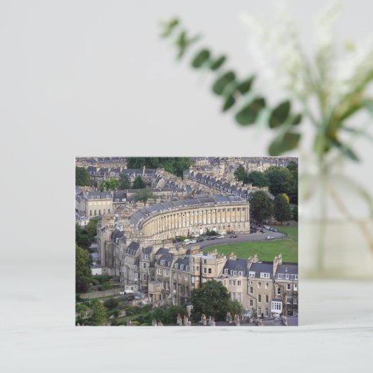 Royal Crescent Bath, England Postcard Postkarte (Stehend Vorderseite)