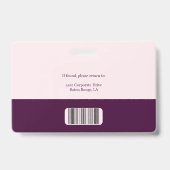 Royal-Crimson-Logo und Strichcode für Wein Ausweis (Rückseite)