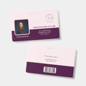 Royal-Crimson-Logo und Strichcode für Wein Ausweis (Vorder- & Rückseite)