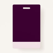 Royal Crimson QR Code Employee Name Abzeichen Ausweis (Rückseite)