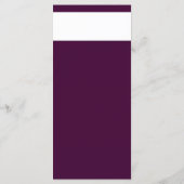 Royal Crimson Typografy Wedding Menu Card Menükarte (Rückseite)