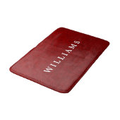 Royal Crimson Velvet Imitate Textur Large Bath Mat Badematte (Schrägansicht)