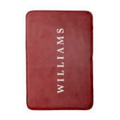 Royal Crimson Velvet Imitate Textur Large Bath Mat Badematte (Vorderseite Vertikal)
