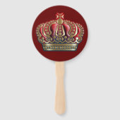 Royal Cross Crown - Gold Blue Red Fächer (Rückseite)