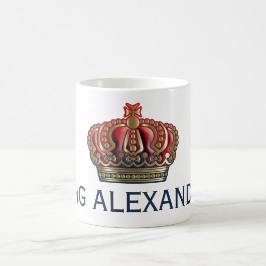 Royal Cross Crown - Gold Blue Red Kaffeetasse (Mittel)