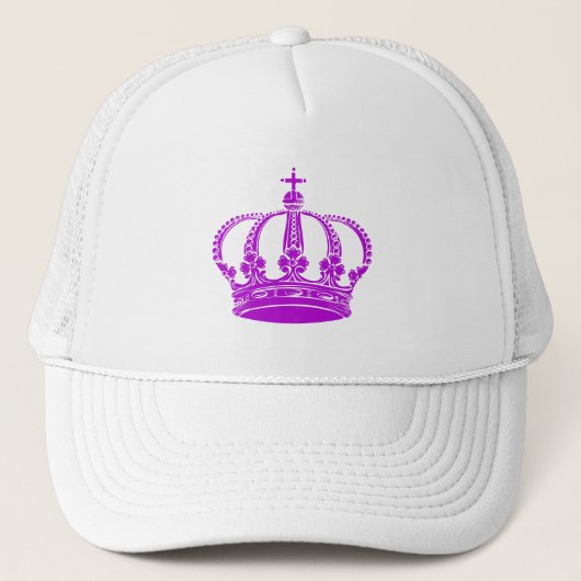 Royal Crown 02 - Lila Truckerkappe (Vorderseite)