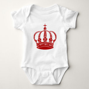 Royal Crown 02 - Rubinrot Baby Strampler