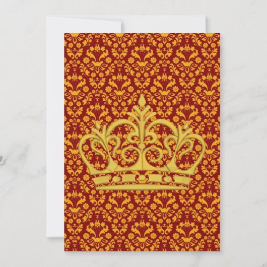 Royal Crown Brunch and Bubbly Einladung (Rückseite)