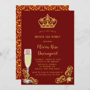 Royal Crown Brunch and Bubbly Einladung