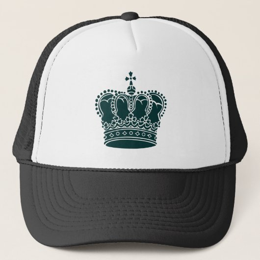 Royal Crown - Dark Green Truckerkappe (Vorderseite)