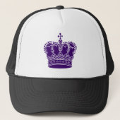 Royal Crown - Deep Lila Truckerkappe (Vorderseite)