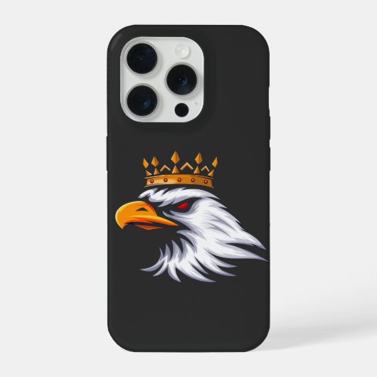 Royal Crown Eagle iPhone 15 Case Hülle (Rückseite)