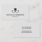 Royal Crown Eyewear Eye Glasses Optometriker Visitenkarte (Vorne/Hinten)