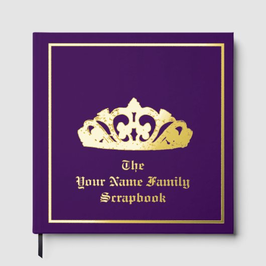 Royal Crown Foil Scrapbook Gästebuch (Vorderseite)