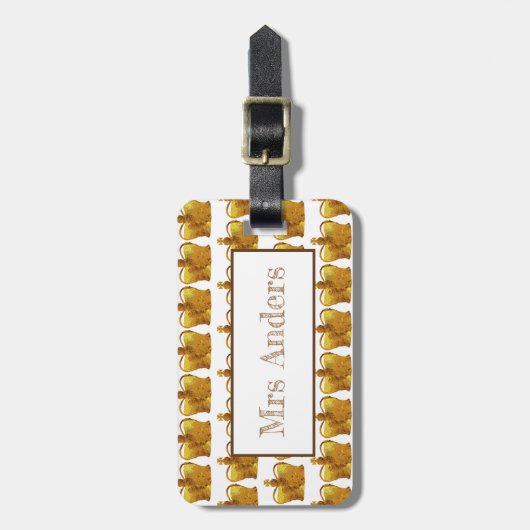 Royal Crown Gold Gepäckanhänger (Vorderseite vertikal)