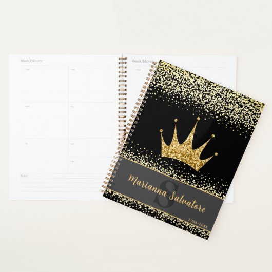 Royal Crown Gold Glitzer Design Planer (Anzeige)