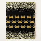 Royal Crown Gold Glitzer Design Planer (Rückseite)