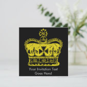 Royal Crown Graphic Einladung (Stehend Vorderseite)