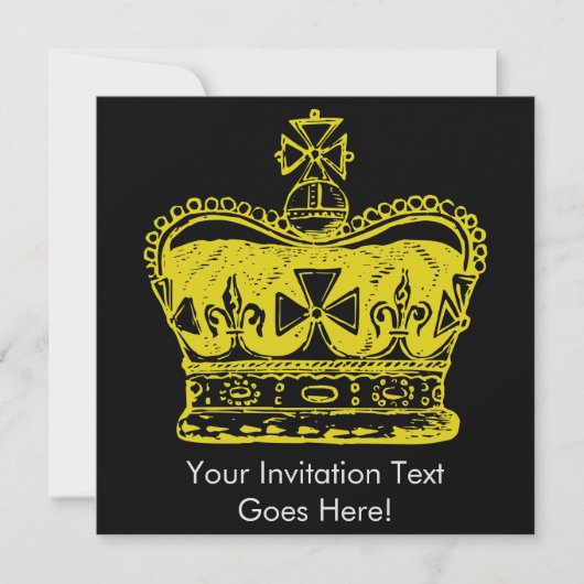 Royal Crown Graphic Einladung (Vorderseite)