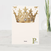 Royal Crown Gruß/Note Card Karte (Rückseite)