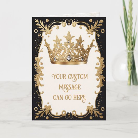Royal Crown Gruß/Note Card Karte (Vorderseite)