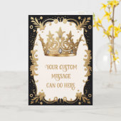 Royal Crown Gruß/Note Card Karte (Gelbe Blume)