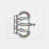 Royal Crown in Mustern Fleecedecke (Vorderseite (Horizontal))