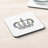 Royal Crown in Mustern Getränkeuntersetzer (Linke Seite)