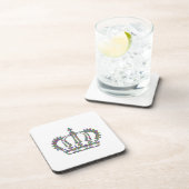 Royal Crown in Mustern Getränkeuntersetzer (Rechte Seite)
